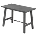 Counter Height Dining Table Solid Wood & Metal Gray I20659