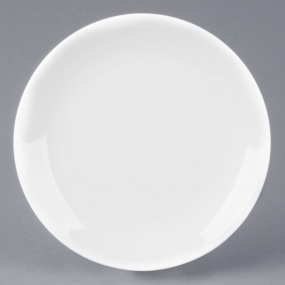 White Coupe Bone China Plate - 24/Case T20214