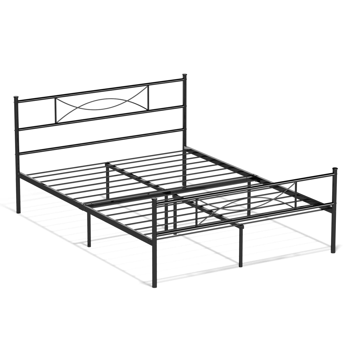 Full Size Metal Bed with Headboard J551545