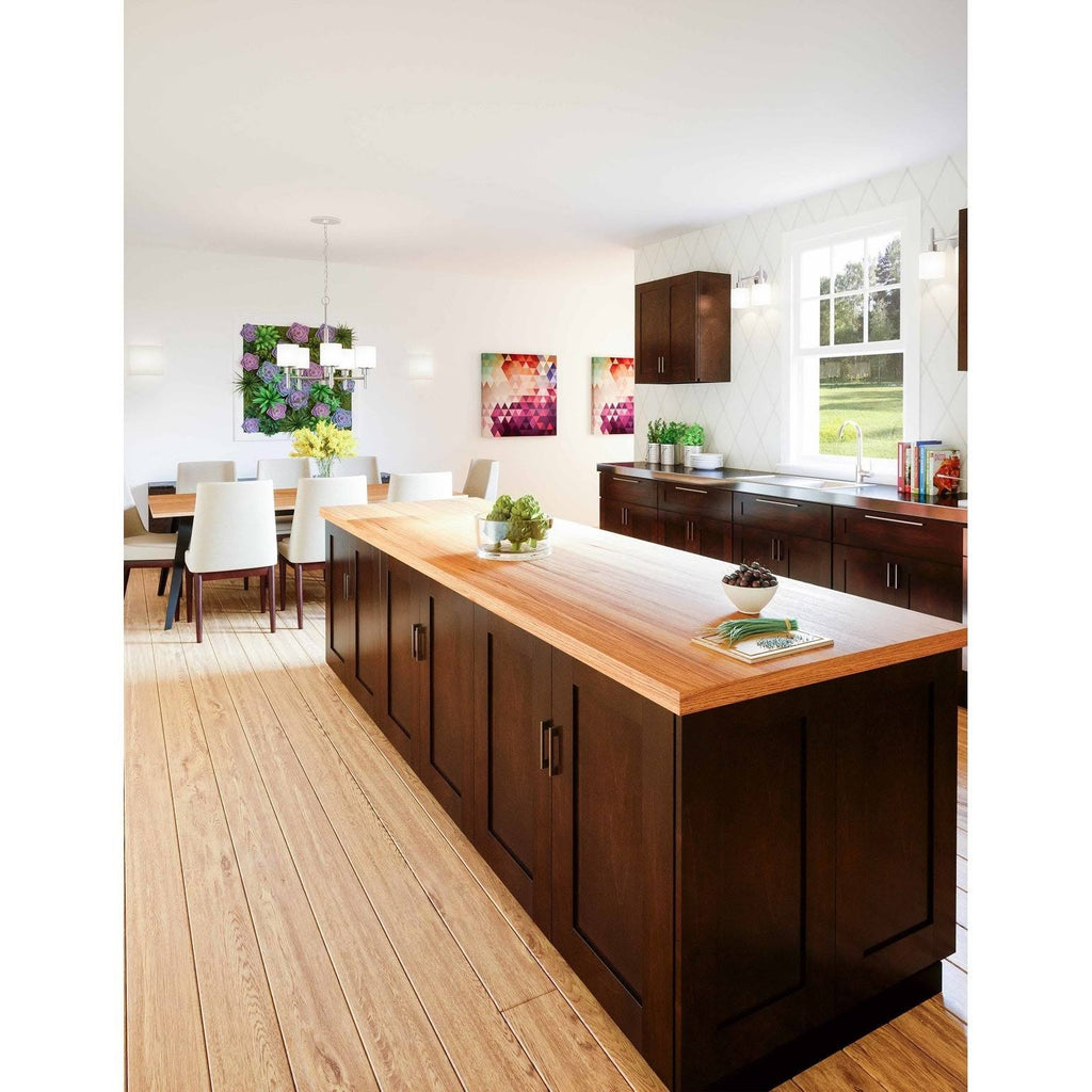 Espresso Double Door Kitchen Cabinet J782185