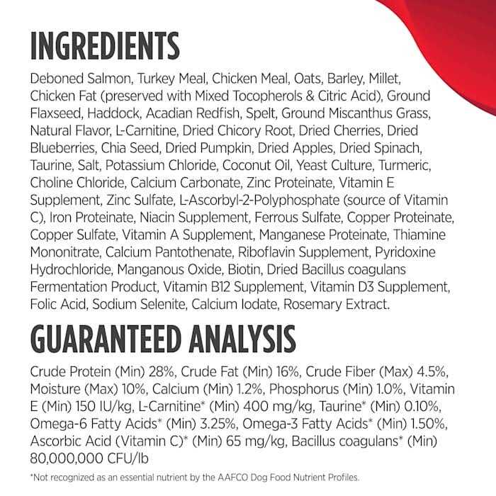 Salmon Oats & Acadian Redfish Small Breed Dry Dog Food L6704