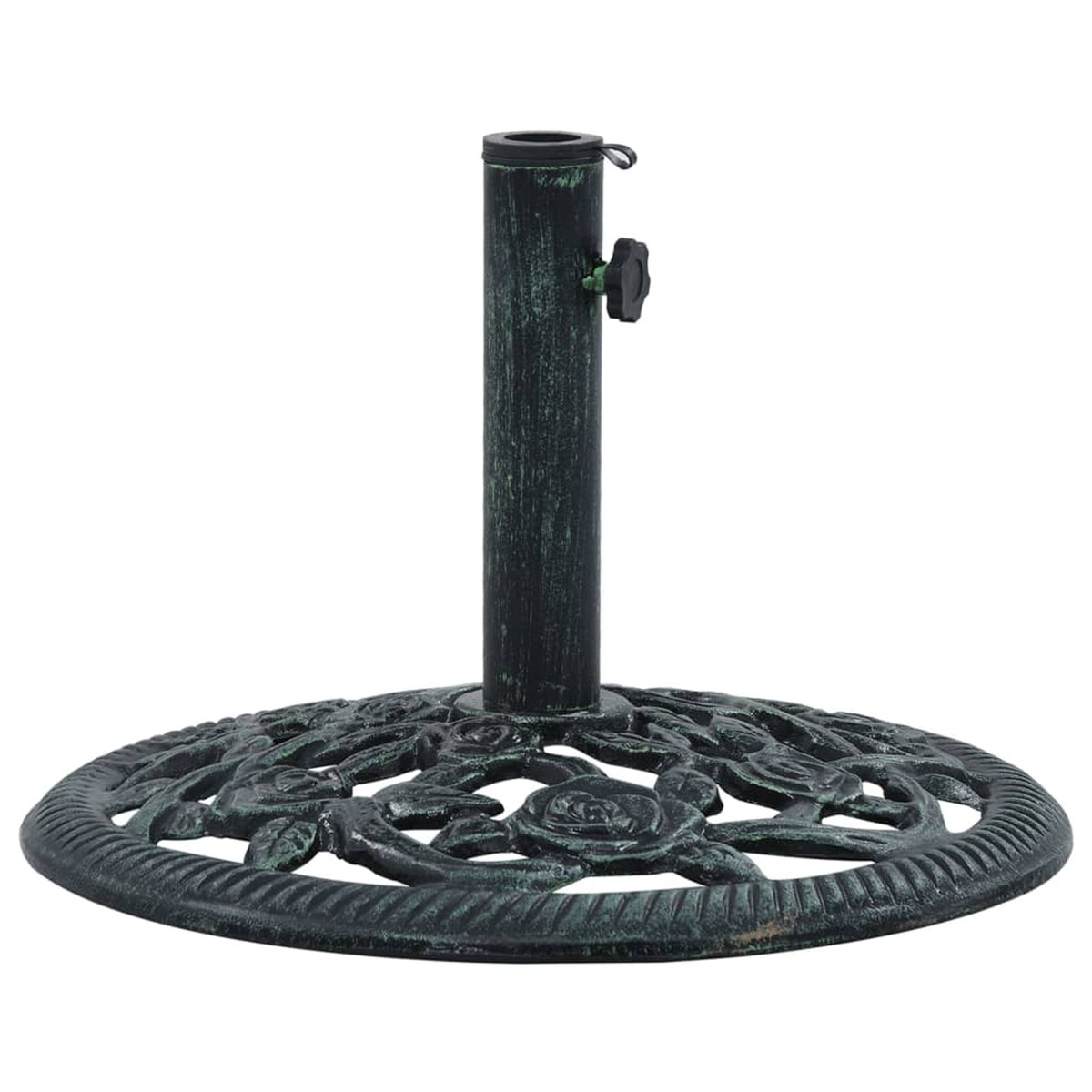 Green Cast Iron Umbrella Base Stand Q3268