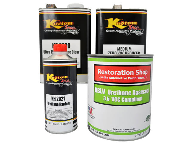 Brown Firemist Low VOC Urethane Basecoat Clearcoat Car Auto Paint Kit Q73892