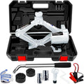 Electric Car Jack 3 Ton 12V Yellow Scissor Jack with Manual Wrench Q709