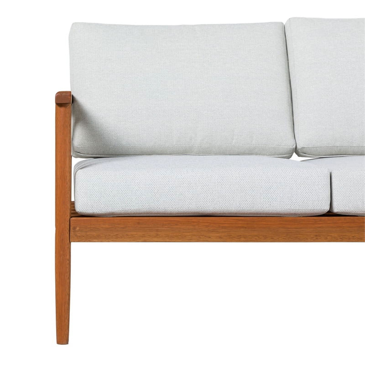 Brown Solid Wood Double Lounge V539