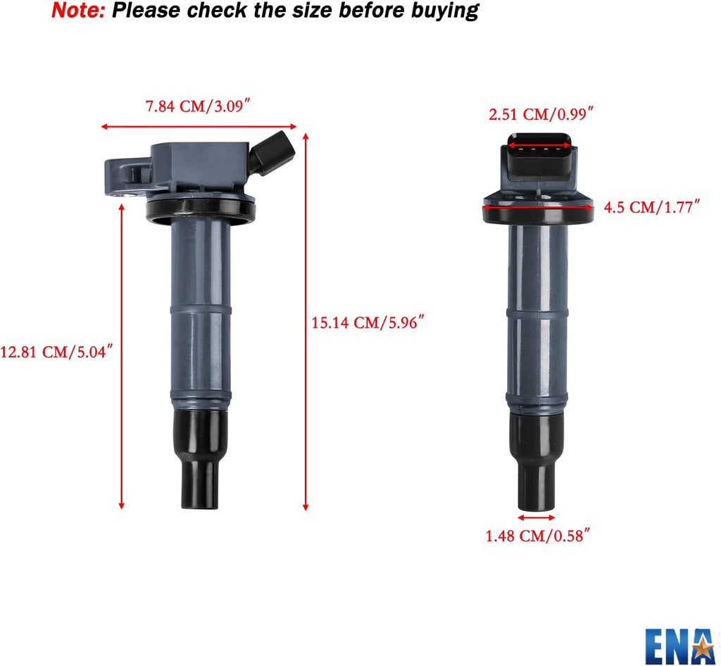 Set of 4 Ignition Coil Pack for 2.0L 2.4L L4 U538