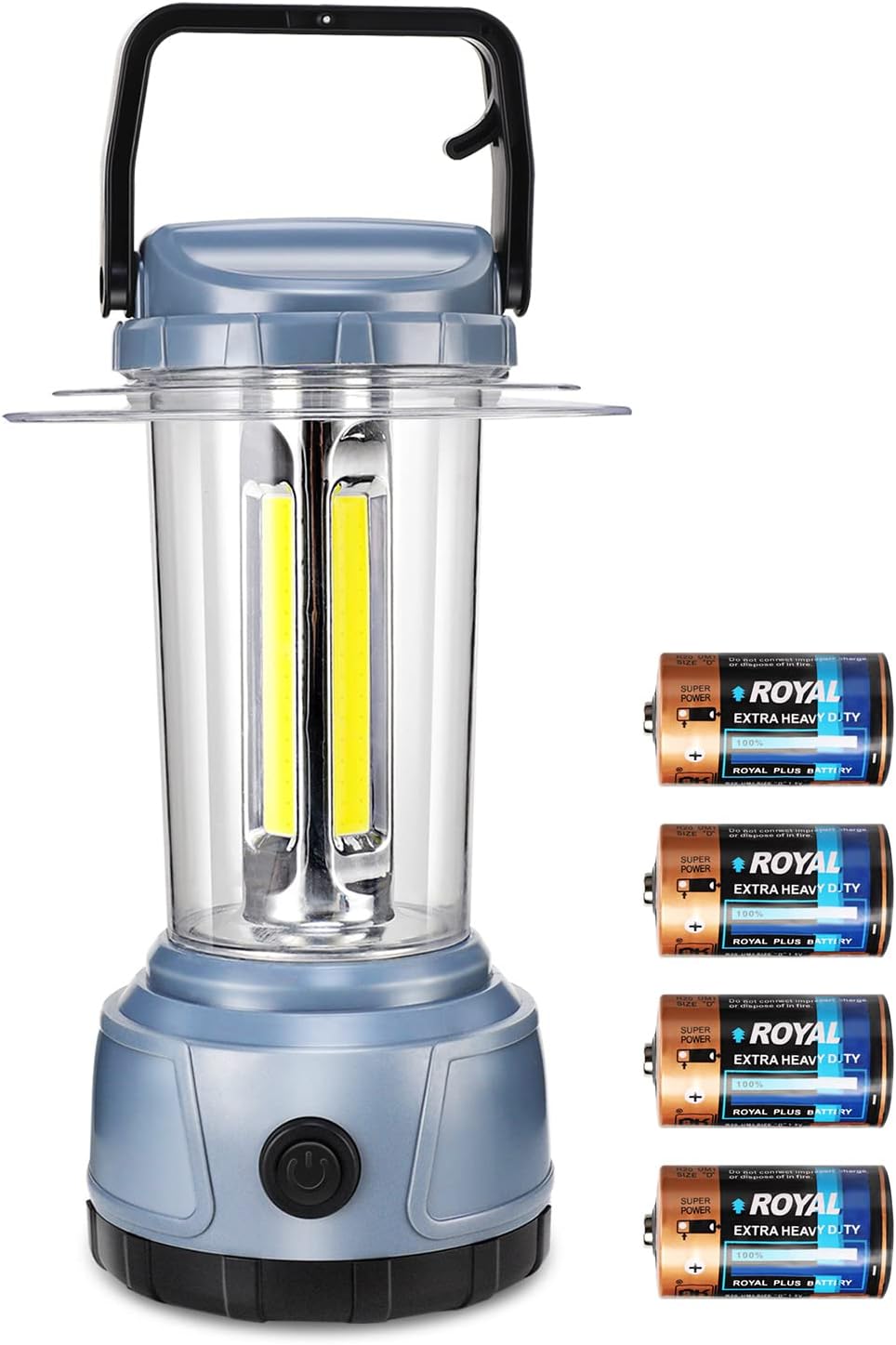 LED Camping Lantern 2000 Lumen COB Camping Light 4D Batteries Included Pack of 2 D8297