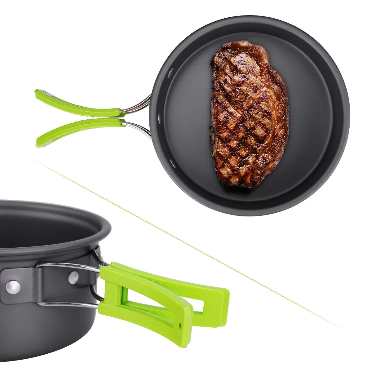 15 Pcs Non Stick Camping Cookware Set G1536