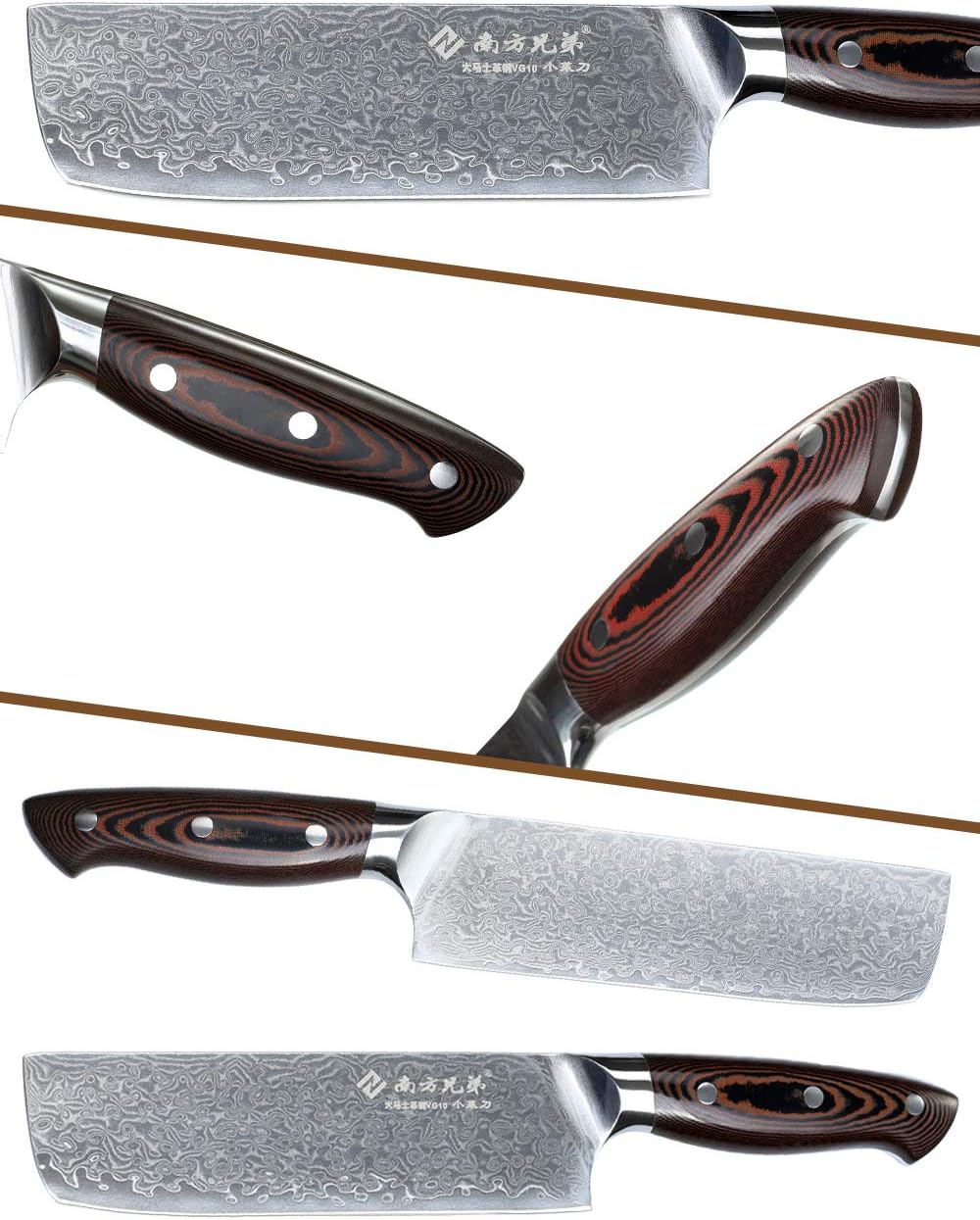 Damascus Chef Knife 8 Inch VG10 High Carbon Stainless Steel Knife D601470