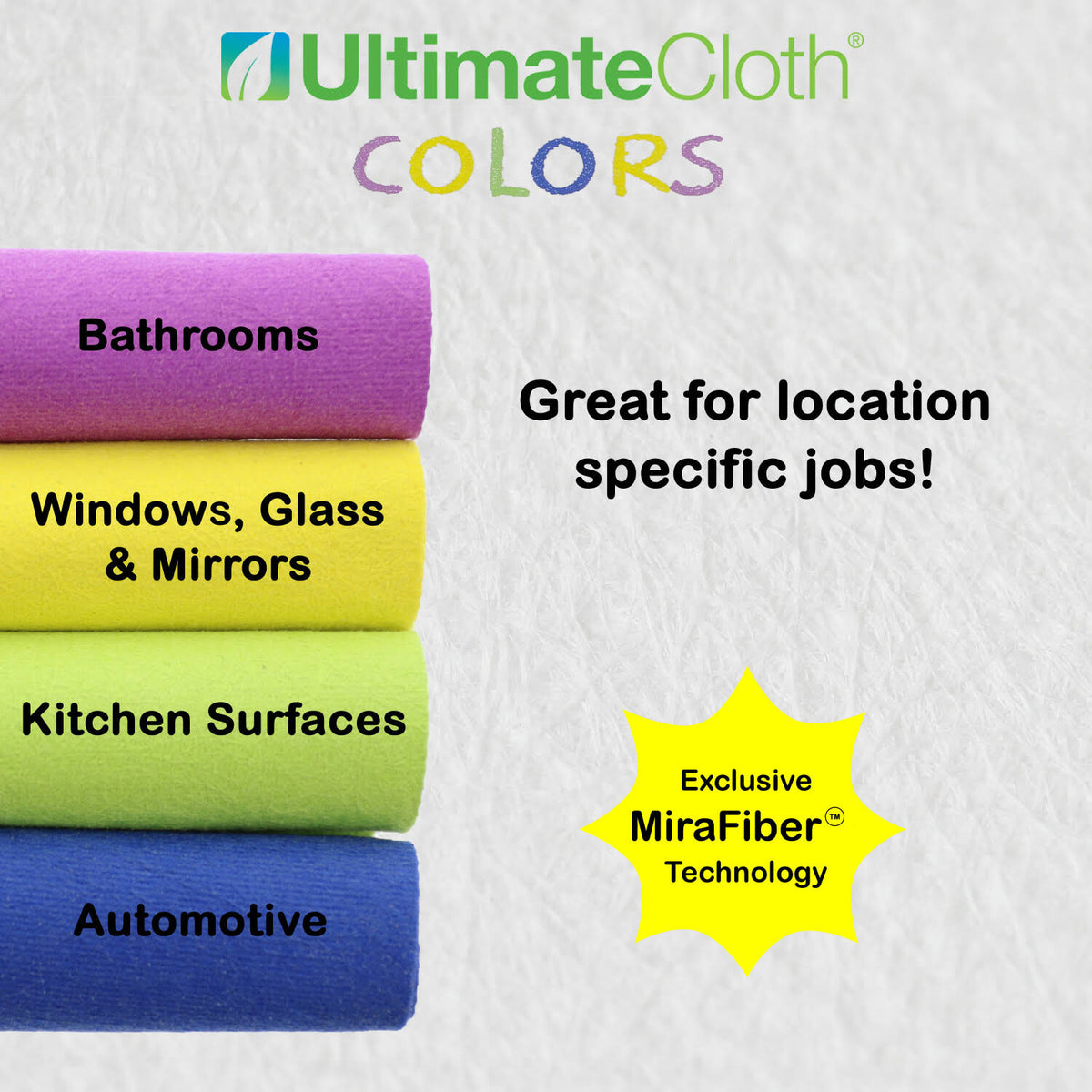 Colors Standard Sized Cleaning Cloths L81463