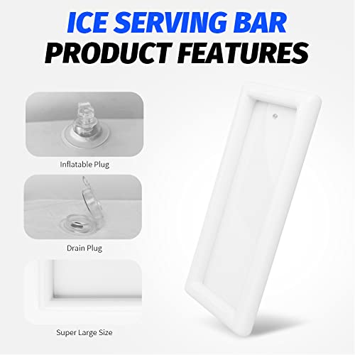 Large Inflatable Ice Serving Bar with Drain Plug M20284
