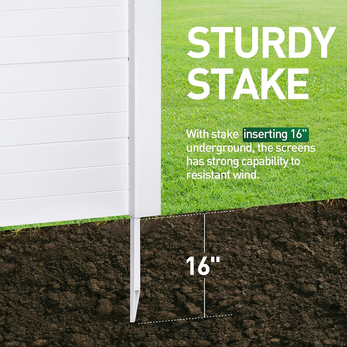 White Vinyl Fence, 2 Panels, 48W x 48H M241