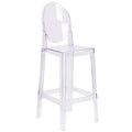 Transparent Crystal Barstool with Oval Back P916