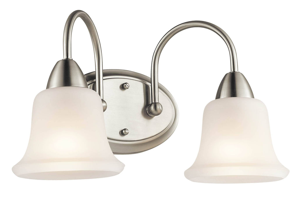 Brushed Nickel 2-Light Bath I172257