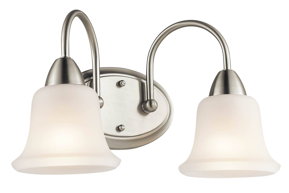 Brushed Nickel 2-Light Bath I172257