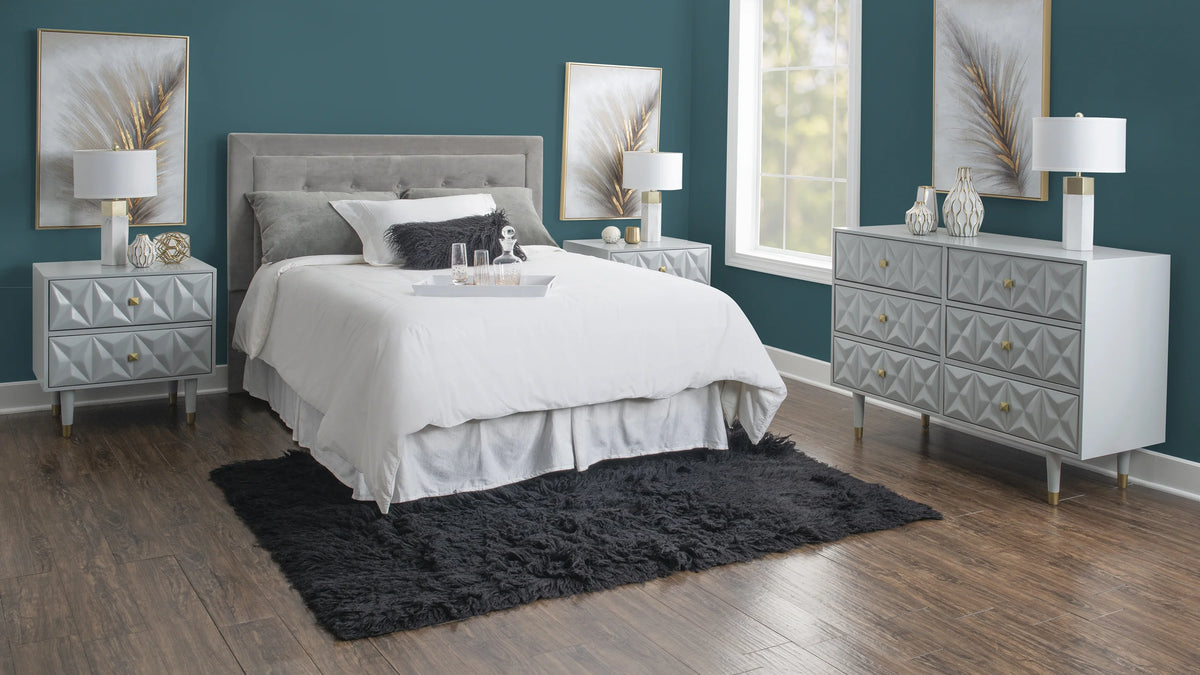 White 6-Drawer Dresser S866589