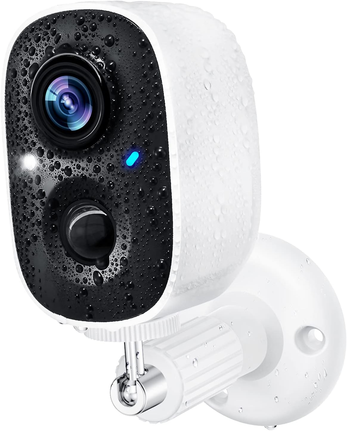 Wireless Outdoor Security Camera with Spotlight, 1080P Battery Powered WiFi Surveillance Cameras, Night Vision, Motion Detection, 2-Way-Talk, IP65 Weatherproof N3604