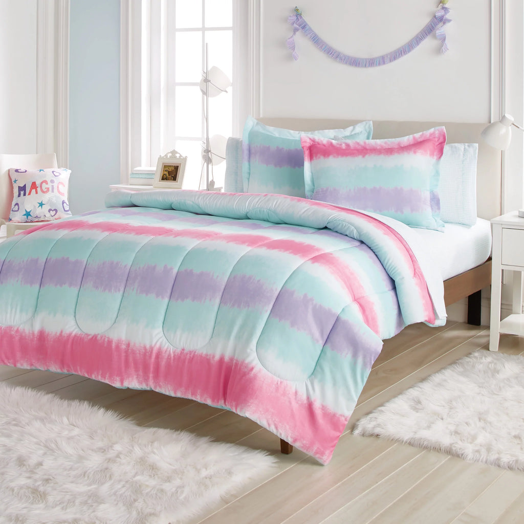 Twin 5 Piece Polyester Microfiber Comforter Set K980