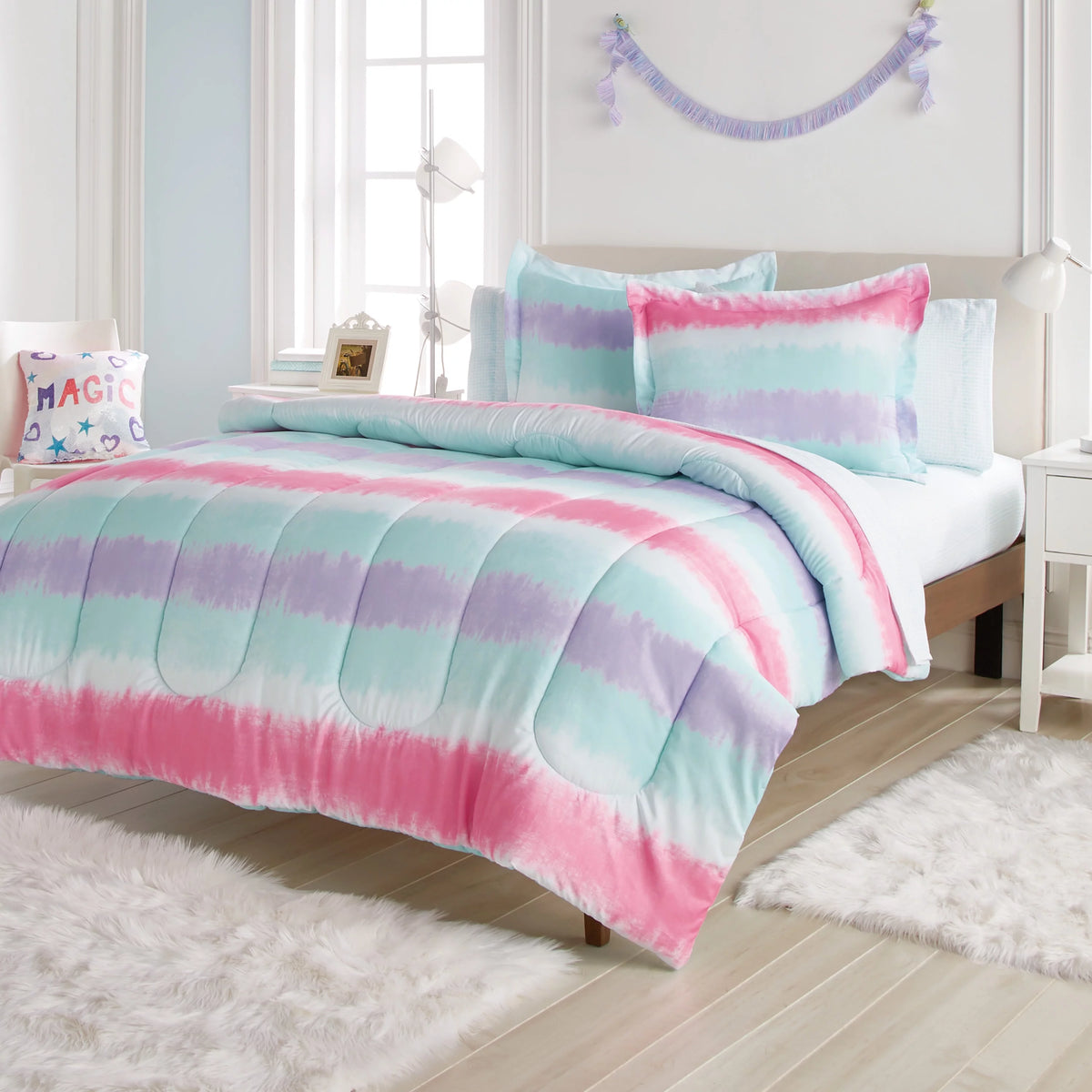 Twin 5 Piece Polyester Microfiber Comforter Set K980