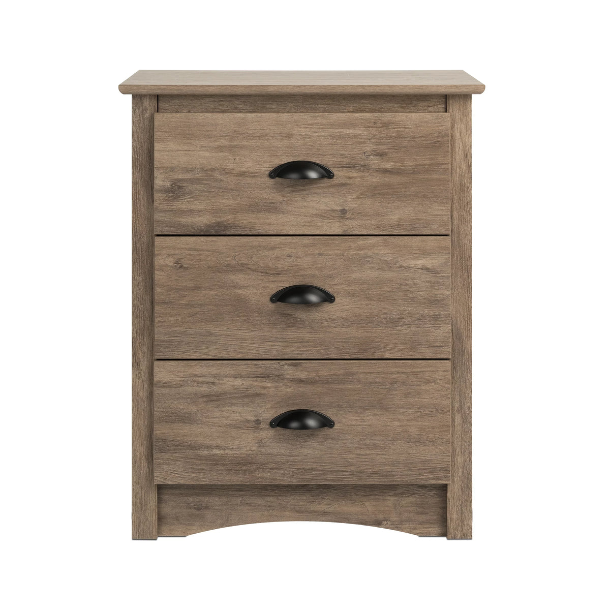 Black 3 Drawer Nightstand C2677