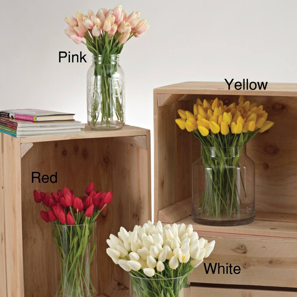 Yellow Petite Tulip 9-Piece Bunch Long Set of 12 Pcs F66372