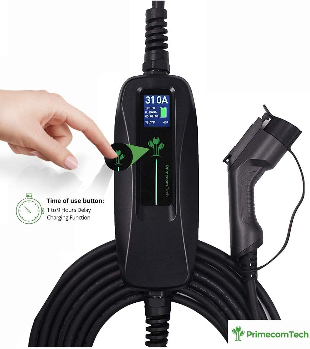 30 Feet Level 2 Electric Vehicle Charger 40 Amp T8448