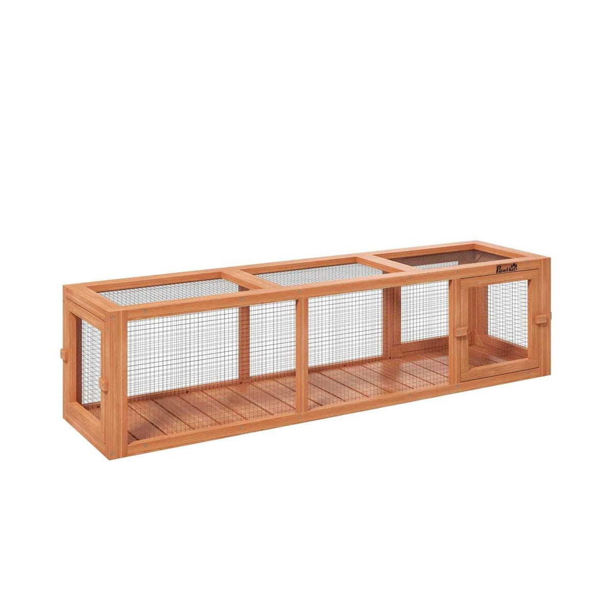 Wooden Outdoor Cat Tunnel with Weather Protection Y564500