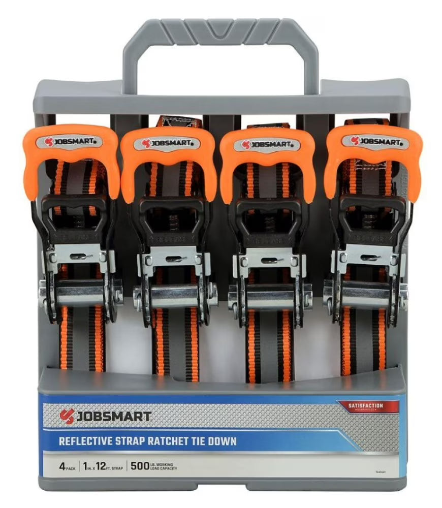 Reflective Ratchet Tie-Downs 4-Pack K507999