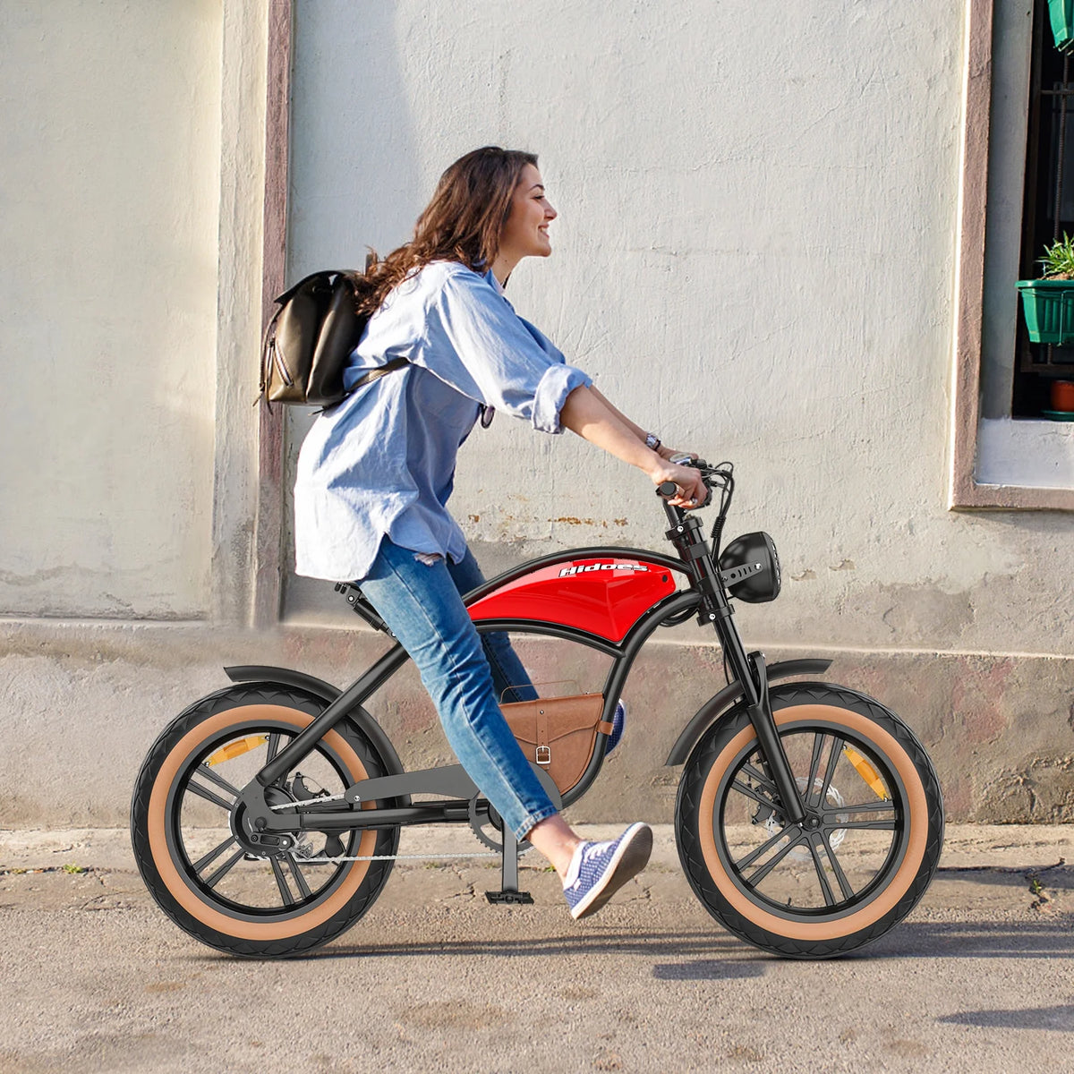 Electric E-bike with 26 Fat Tires & 7-Speeds W888
