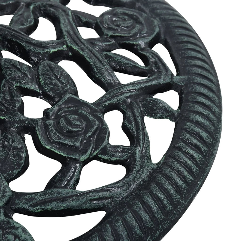 Green Cast Iron Umbrella Base Stand Q3268
