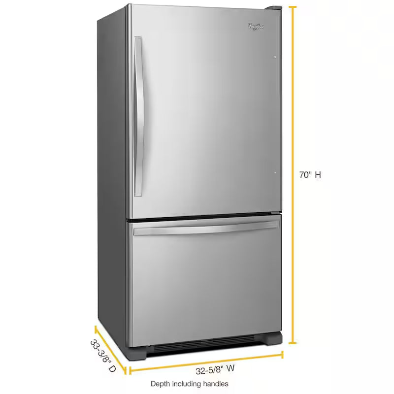 18.7 cu. ft. Bottom Freezer Refrigerator in Stainless Steel L221183