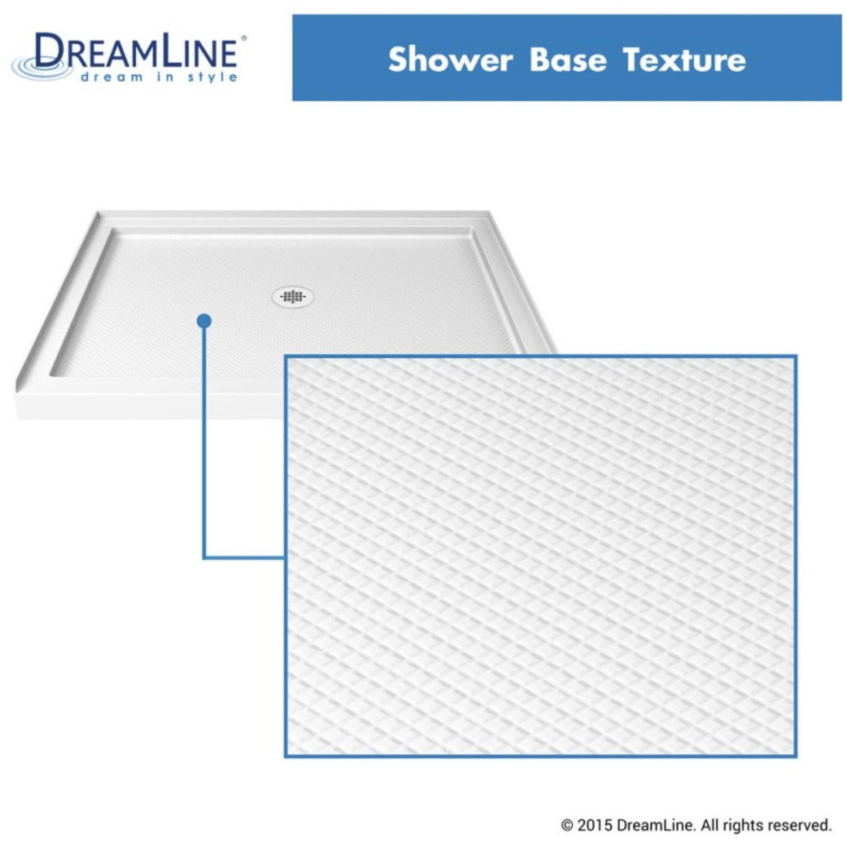 Slimline 34 in. x 60 in. Single Threshold Shower Base P7012
