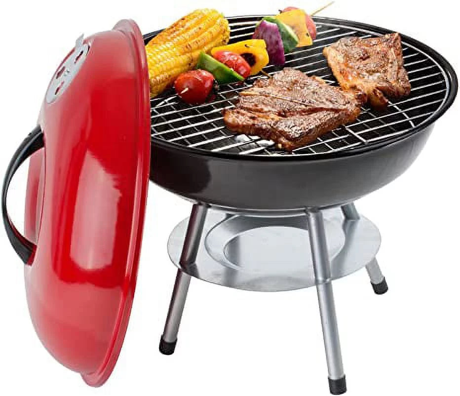 Charcoal BBQ Grill Round with Legs B4173