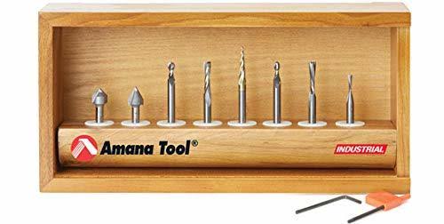 8-Pc CNC Router Bit Collection, 1/4 Shank X910
