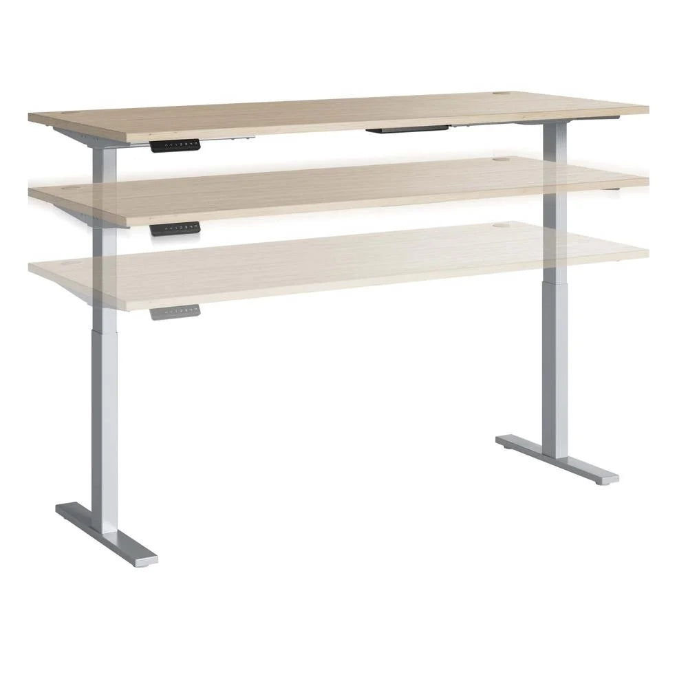 72W Adjustable Standing Desk in Natural Elm C90689