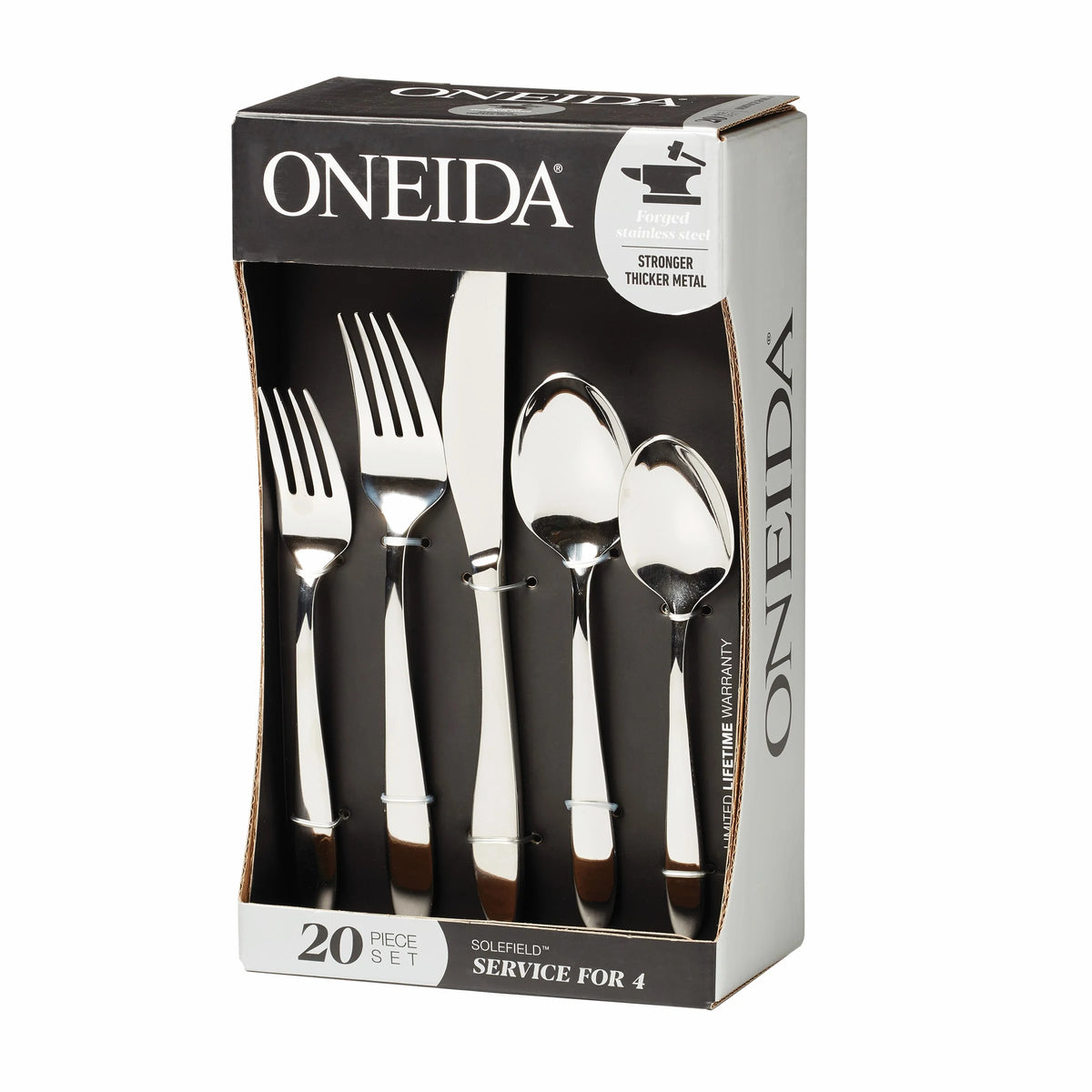 20-Piece Stainless Steel Silverware Set U46581