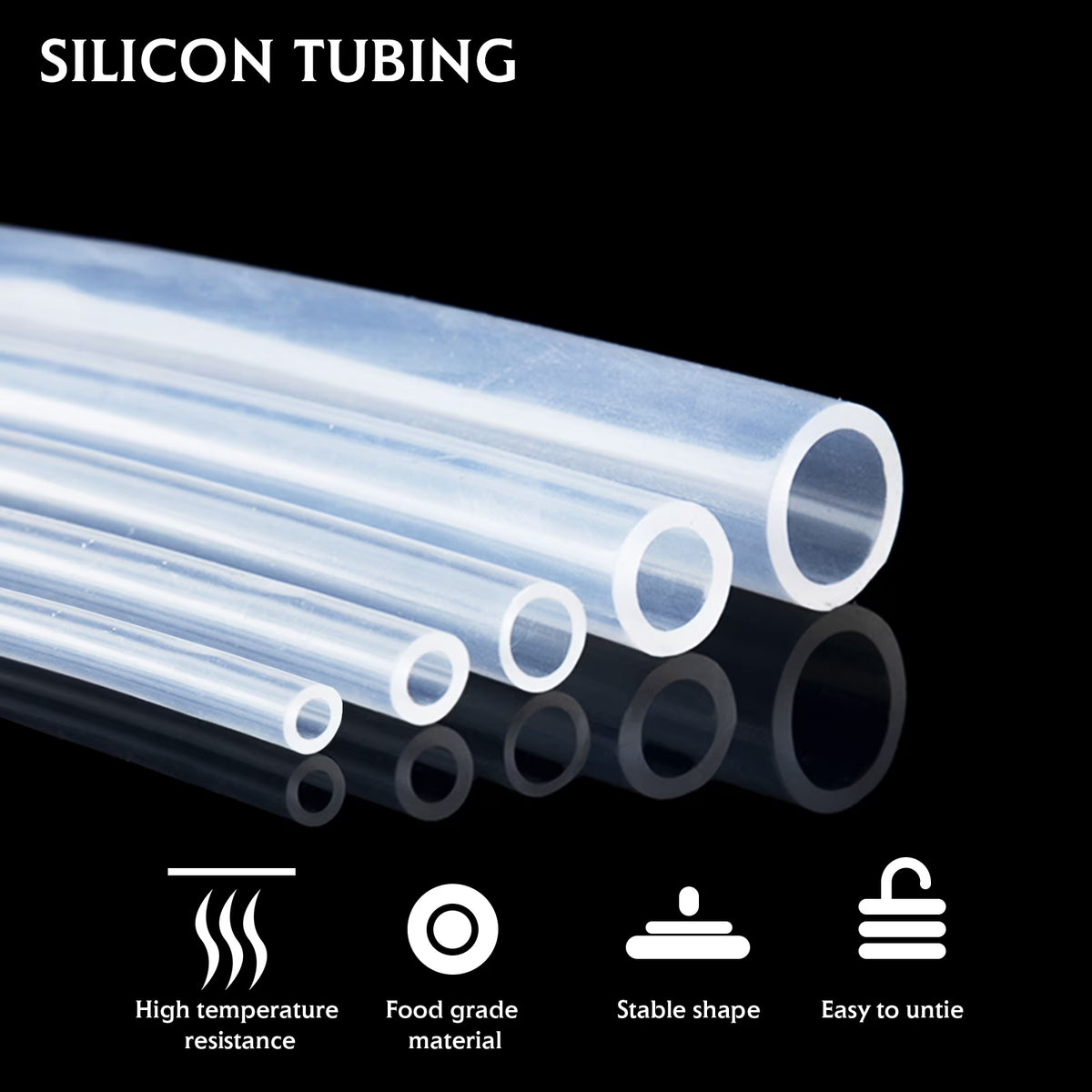 Food Grade Silicone Tubing Flexible Water Air Hose Pipe L653