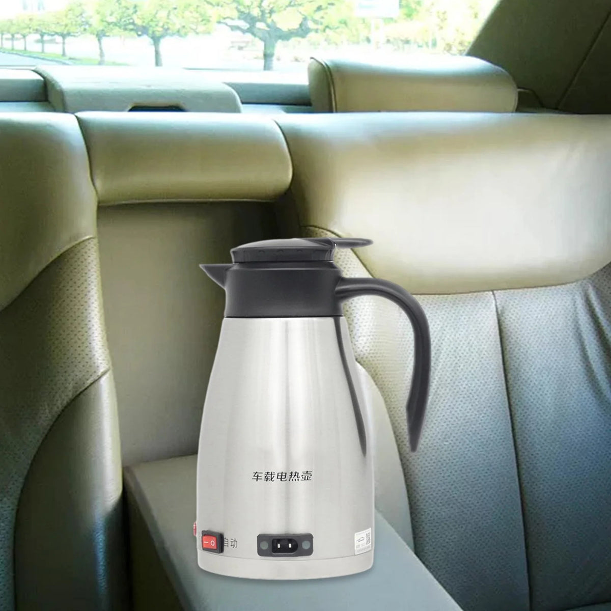 12V Stainless Steel Car Electric Kettle with Indicator Light G821