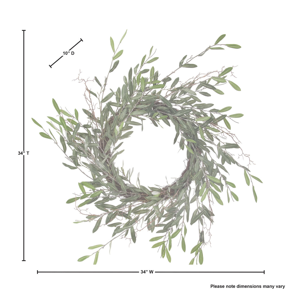 Olive Leaf Wreath 34" E39673