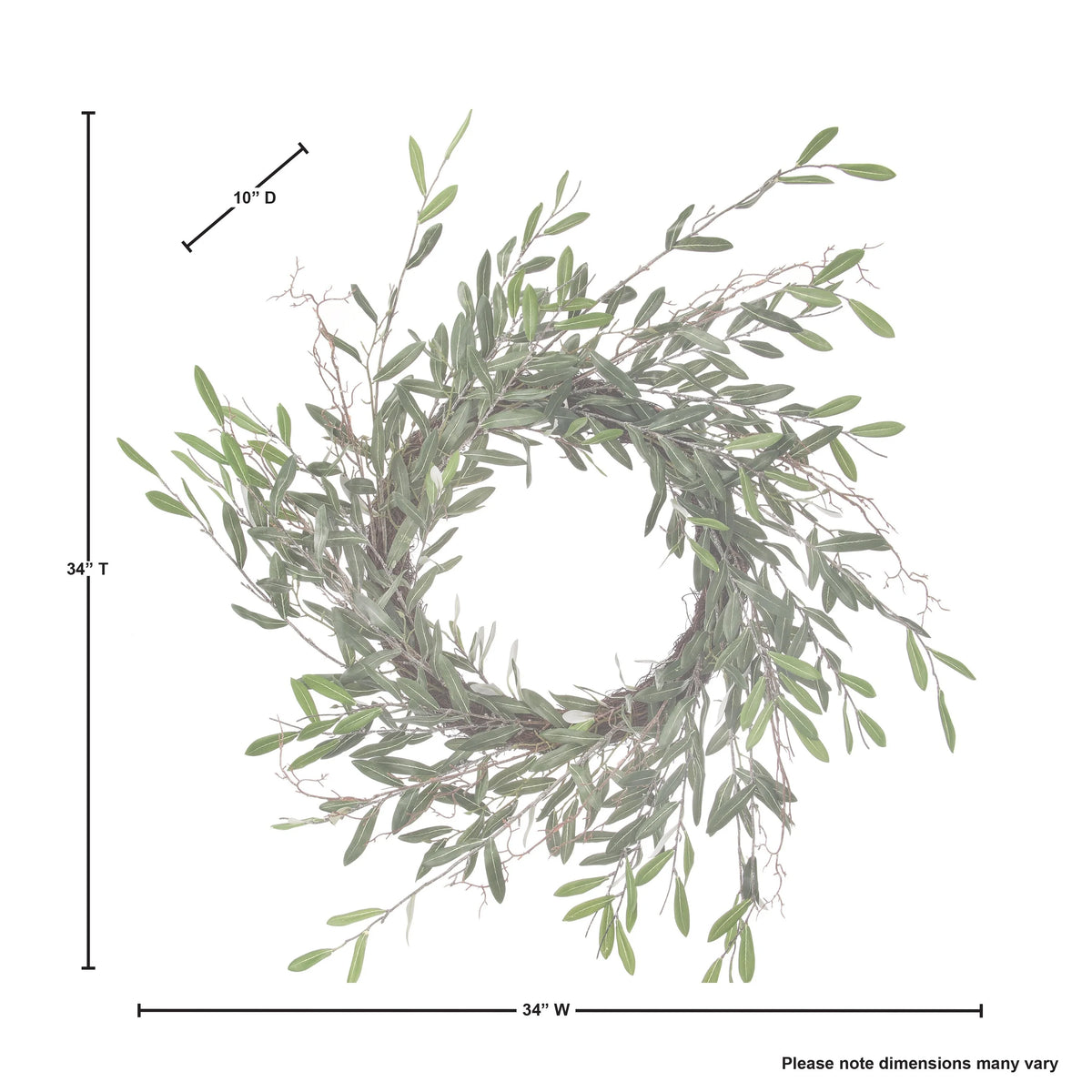 Olive Leaf Wreath 34" E39673