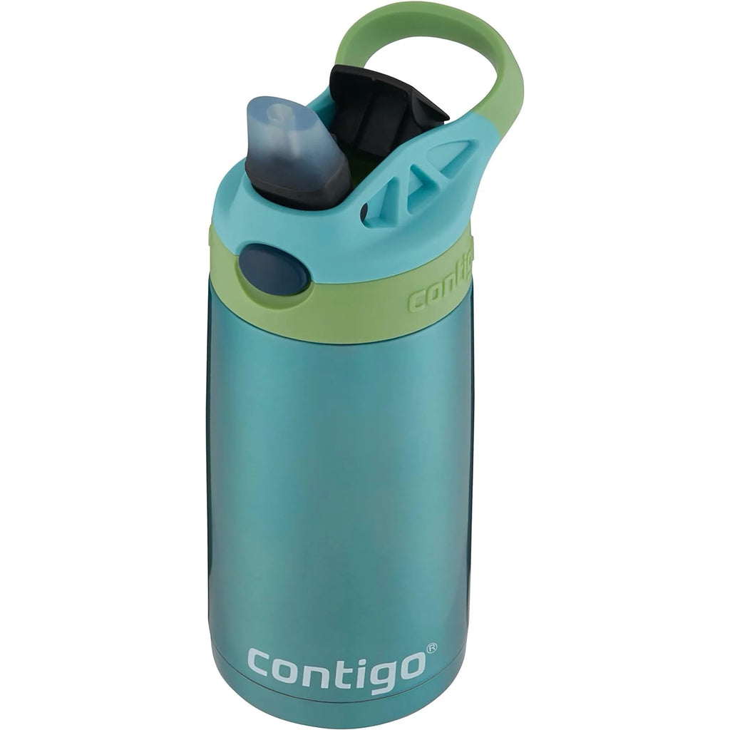 13oz Kids Stainless Steel Water Bottle with Straw O56793