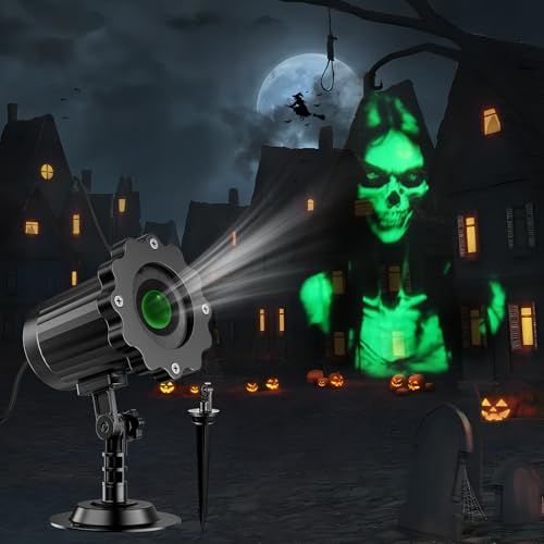 Halloween Christmas Projector Lights Outdoor 3D Dynamic X1686