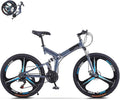 Mens 26 Inch Wheels Mountain Bike with High Carbon Steel Frame, 21-Speed, Disc Brakes T445749