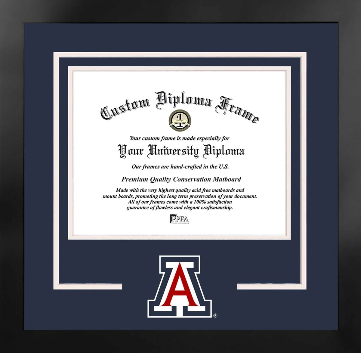 University of Arizona Wildcats Spirit Diploma Nova Black Frame R159848