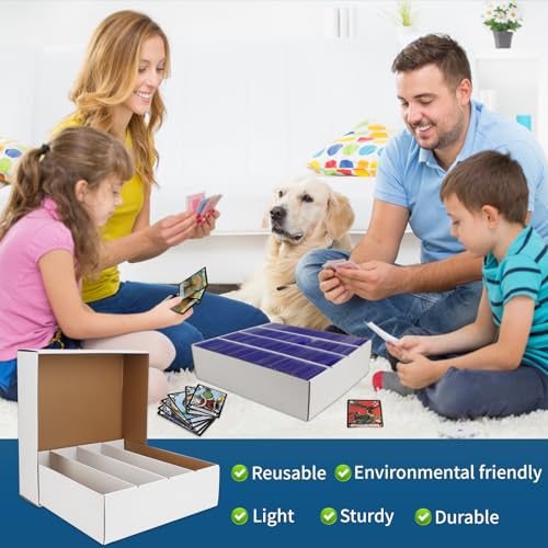 White Trading Card Storage Box 6 Set N301