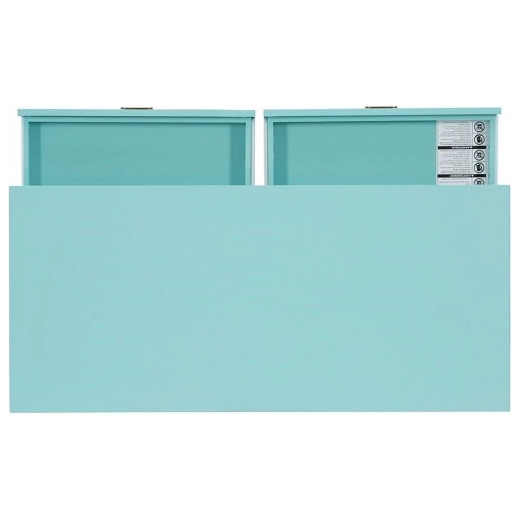 Blue Wood Writing Desk L202