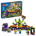 Space Ride Amusement Truck Toy with Trailer, Alien Roller Coaster and 3 Fairground Minifigures X33191