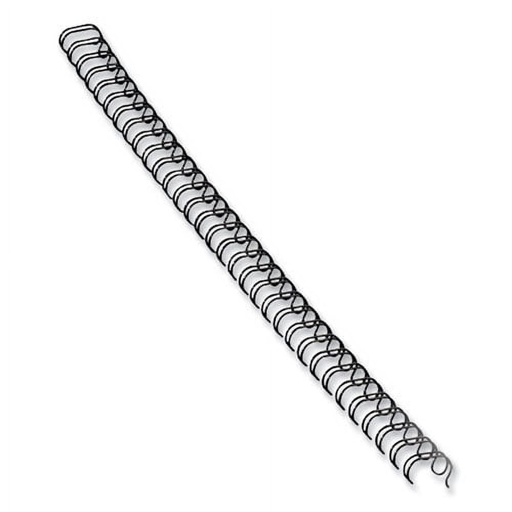 Black Wire Bindings, 9/16" Diameter, 130 Sheet Capacity, 25/pack, Bundle of 5 Packs P104406