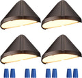 Pack of 4 LED Deck Lights, 5W, 12-24V, 2700K Soft White, Aluminum Housing Y1926