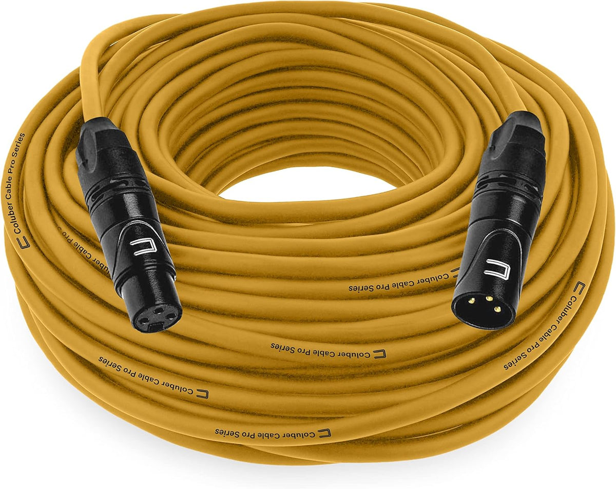 Balanced XLR Cable Male to Female, 10 Feet Black, 3-Pin Microphone Connector N85550